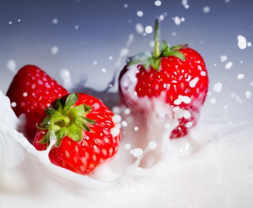 Erdbeer-Milch
