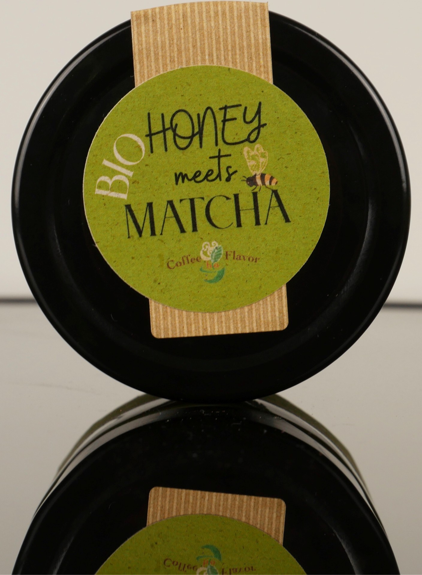 Matcha Honig Deckel