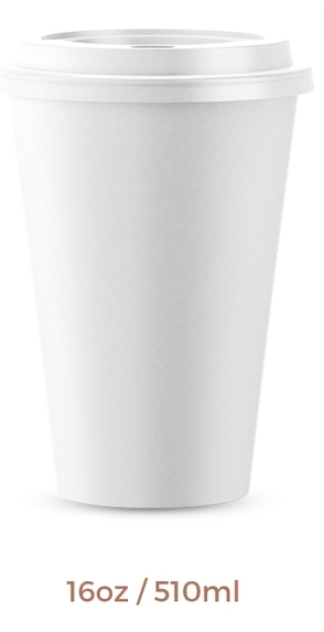 Becher 450 ml , 16 oz white