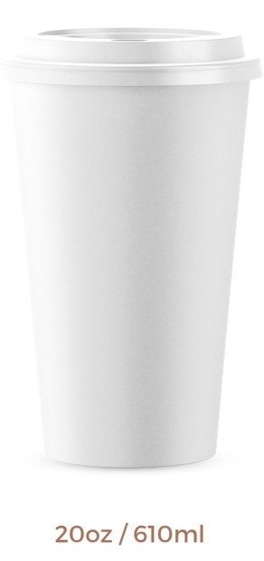 Becher 500ml 20oz white