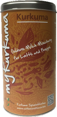 My-Kurkuma Latte und Frappe -Goldene Milch Bio