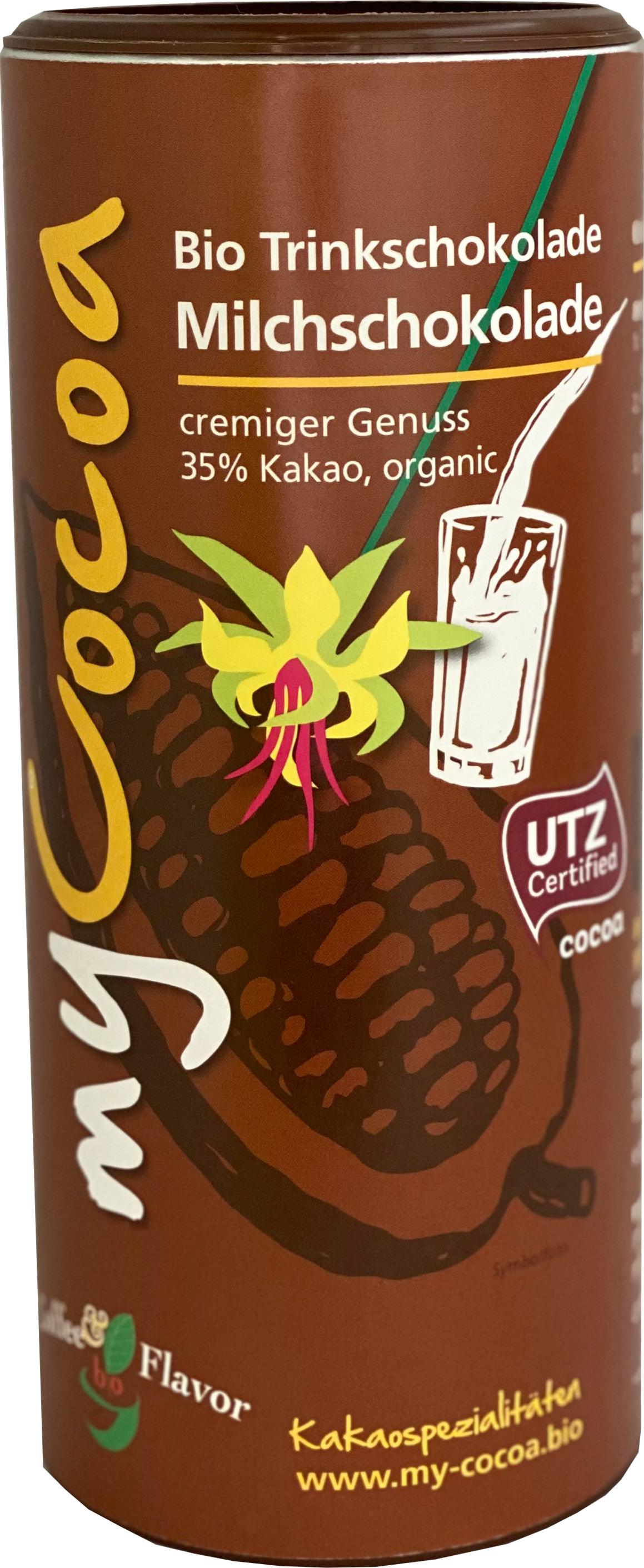 Bio MyCocoa cremige Milchschokolade 35 Prozent