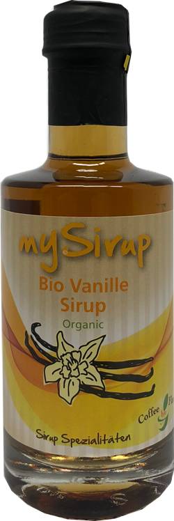 Bio Vanille Sirup 200 ml Design Flasche