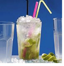 Caipirinha Glas Teilgefrostet