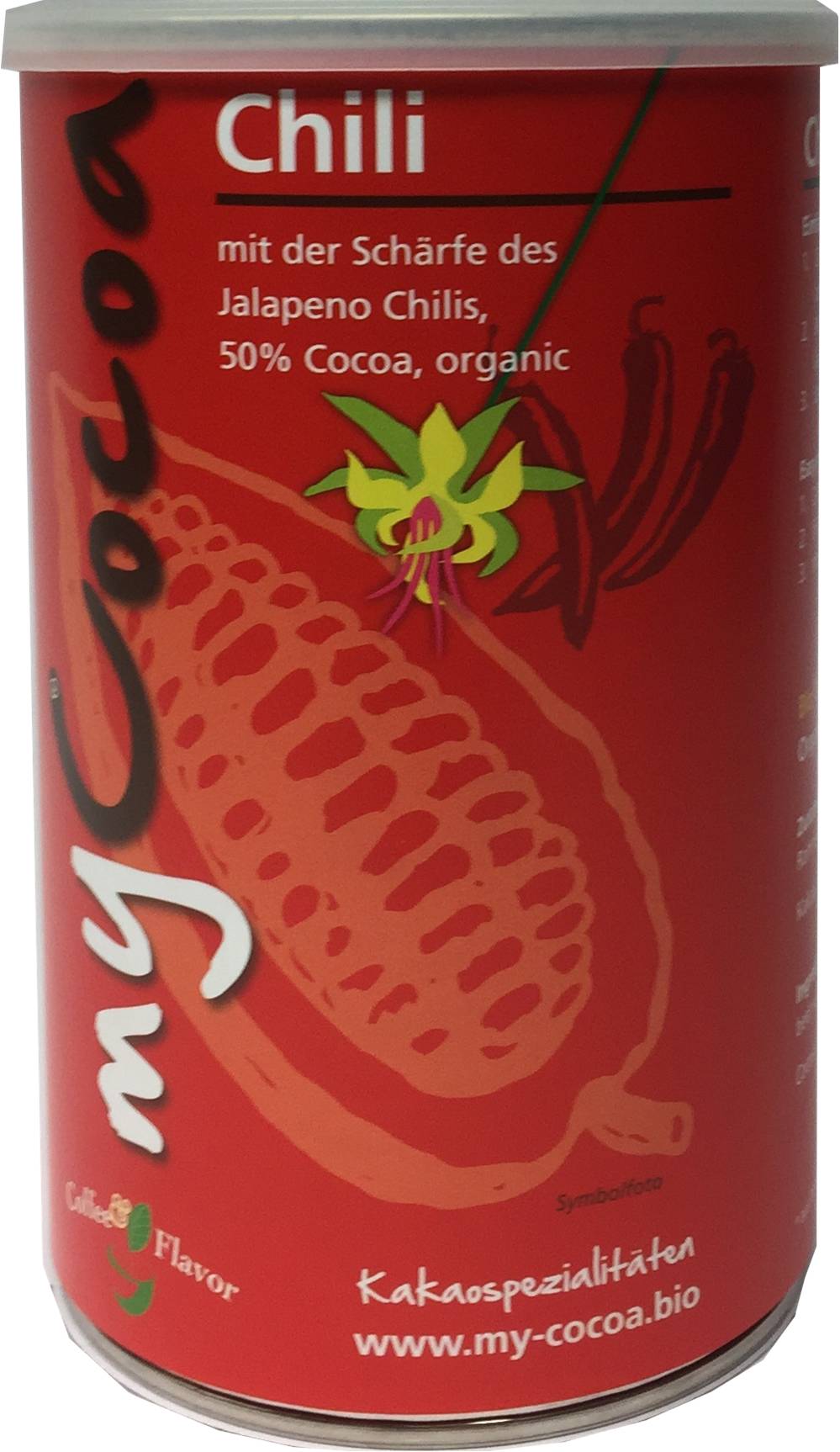 Bio MyCocoa mit der Schärfe des Jalapeno Chilis